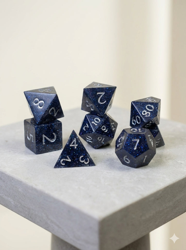 7-Piece Polyhedral Dice Set for DnD, MTG & Tabletop RPG Games