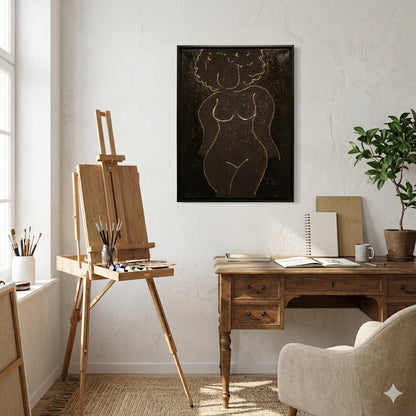 Canvas Resin Art: Size Large