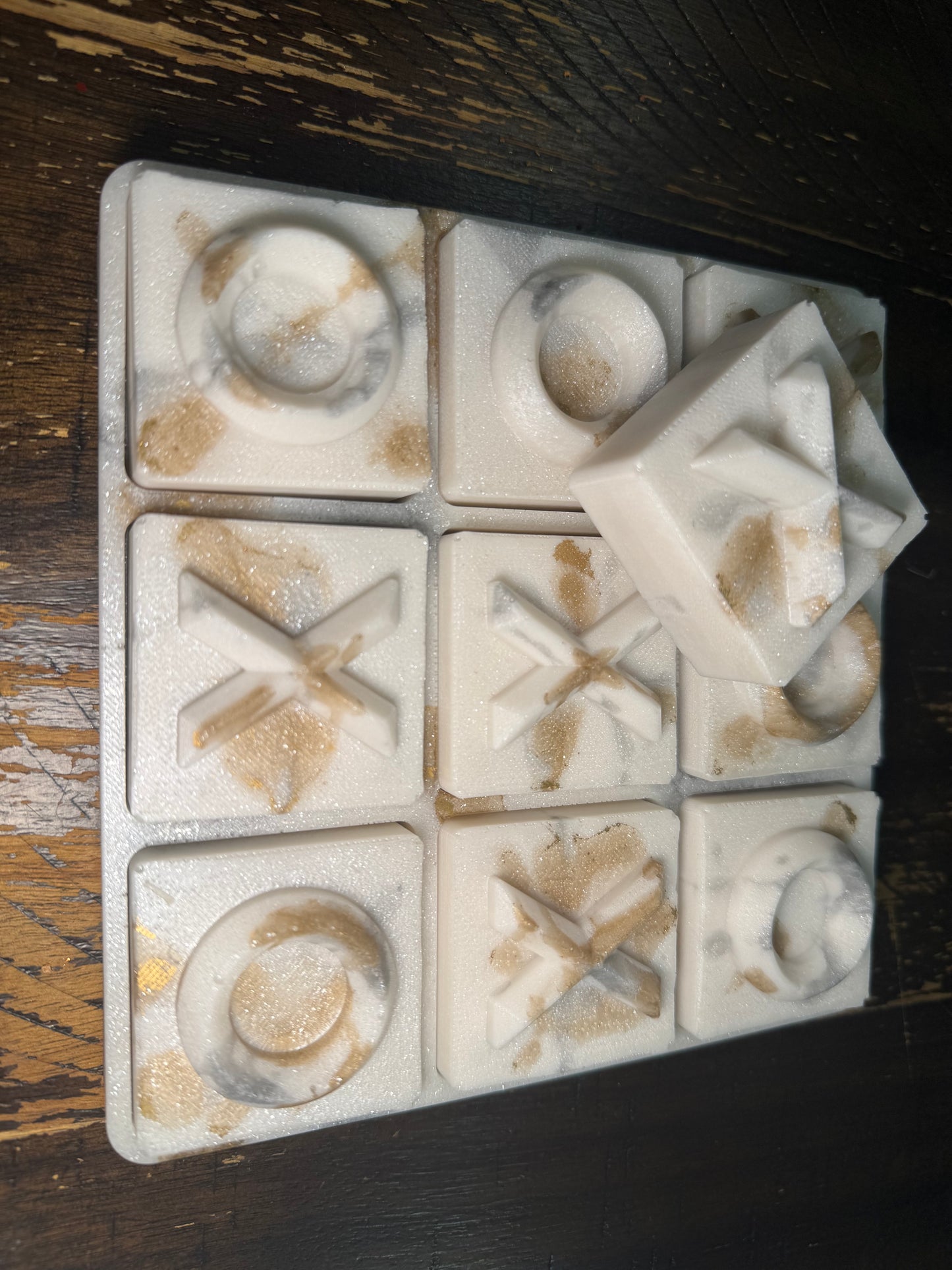 Custom Resin Tic Tac Toe Board – Playful, Unique, and Handmade