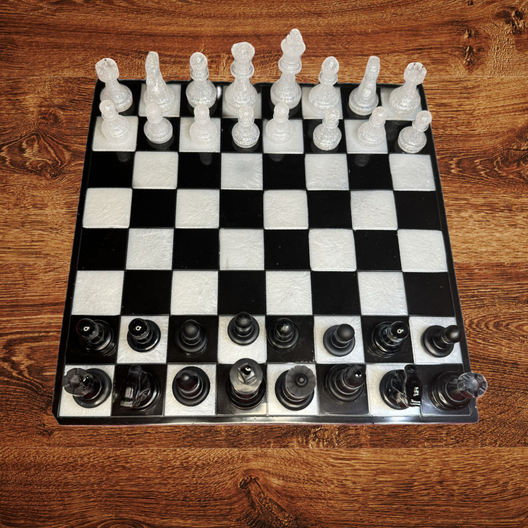 Black and White Chess Board